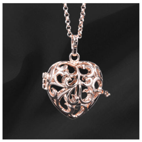 Copper Heart Gem Pendant