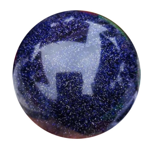 Blue Goldstone Gem Sphere