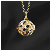 Gold Kite Gem Pendant