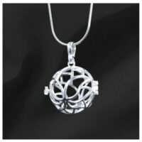 floral silver Gem Pendant