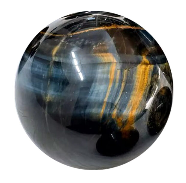 Blue tiger’s eye gemstone for crystal wellness.